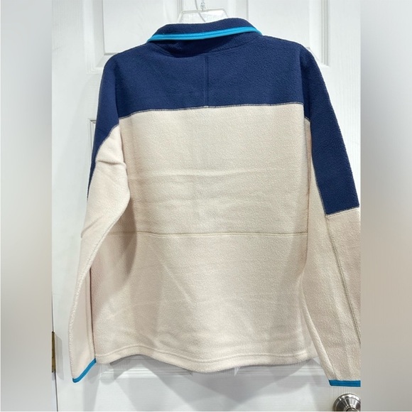 Cotopaxi Women's XL Abrazo Fleece Half-Zip Jacket Maritime Blue Cream NWT Jacket - Picture 3 of 11